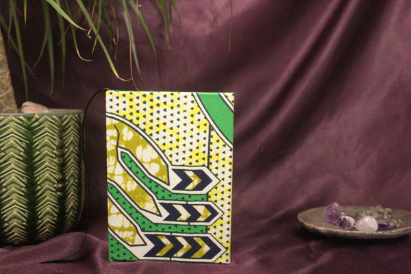 I T A K U N - A6 Abstract Geometric Green Journal Ankara Notebook